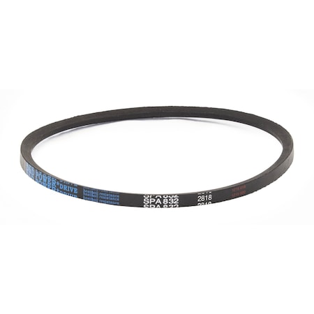 D&D SPA832 Metric V-Belt, 832mm Outside Length, 13 mm Top Width, 10 mm Thickness, 1 Ribs SPA832